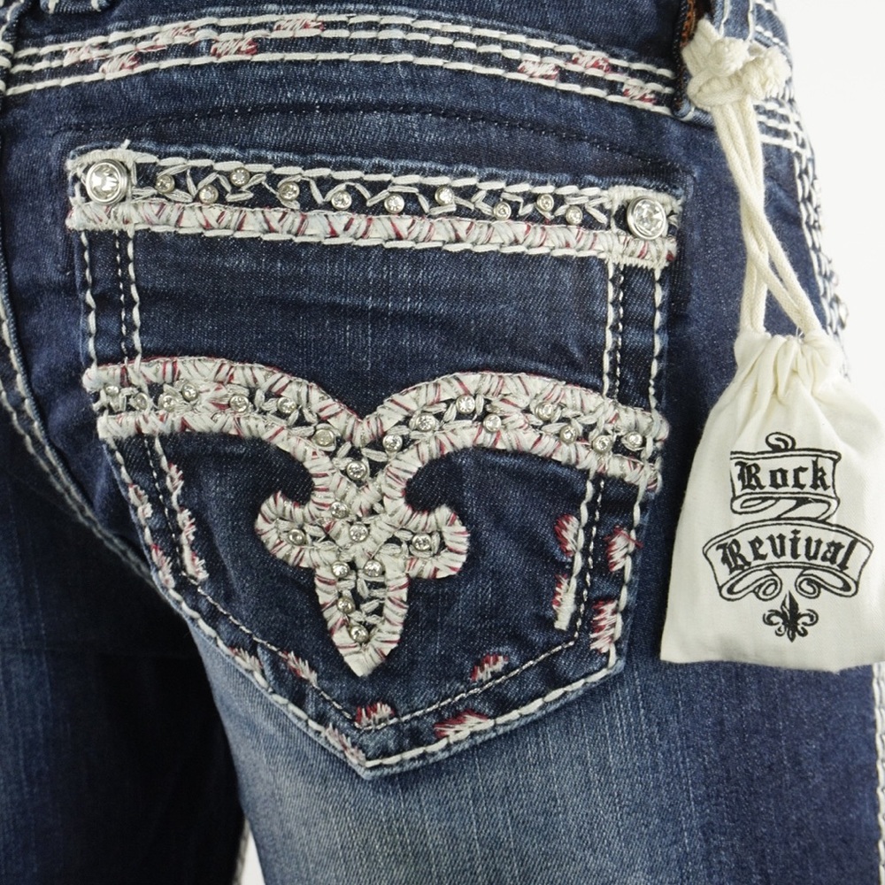 NWOT "Urban Red" Rock Revival Jeans